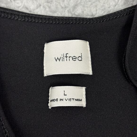 Aritzia Wilfred Cami Tank Top sz Large Black Adjustable Straps office career - Picture 9 of 12